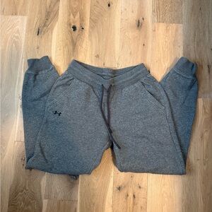 Under Armour Gray Track Pants Elastic Waistband Athletic Fit